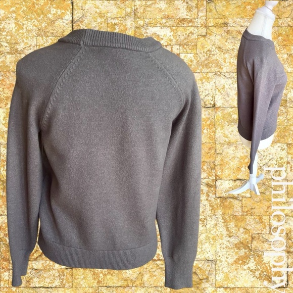 Philosophy Charcoal Crew Neck Sweater - Picture 3 of 9